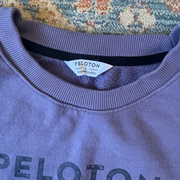 Peloton Cropped Logo Sweatshirt - Picture 2 of 3